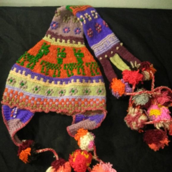 Peruvian artisanal chullo - beanie - beanie for women - warm winter - wool knit main image 6